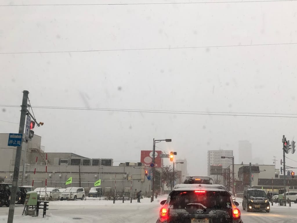 札幌　吹雪　大雪