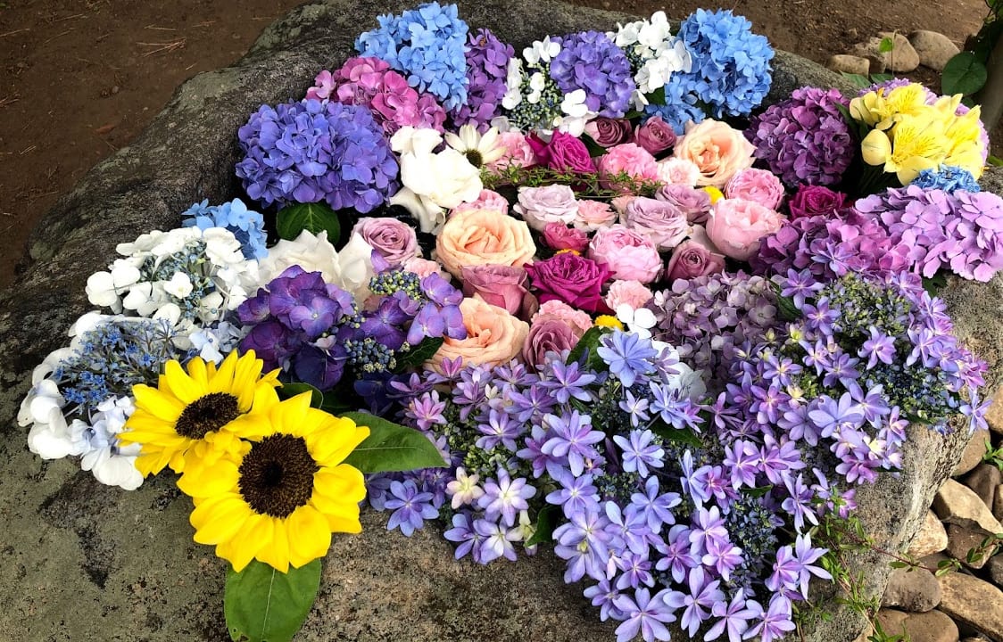 花手水めぐり　花詣　札幌　神社