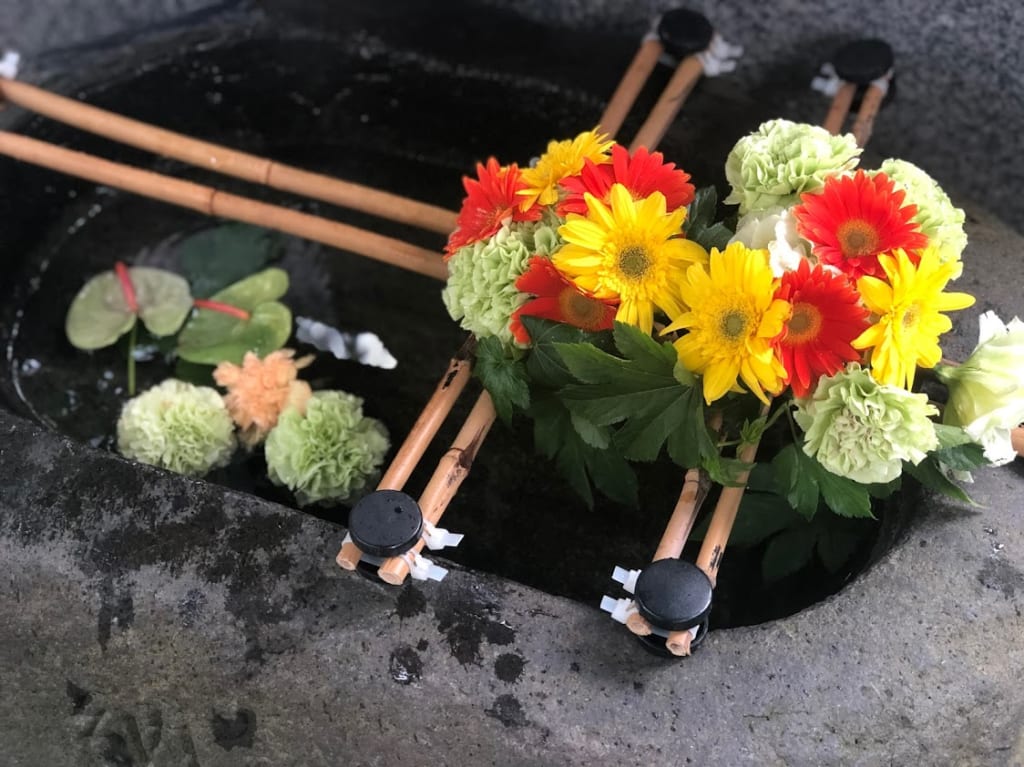 花手水　手稲神社