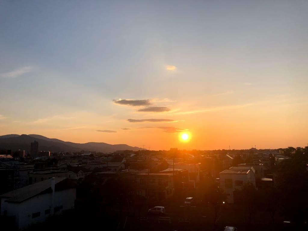 手稲　絶景スポット　夕日