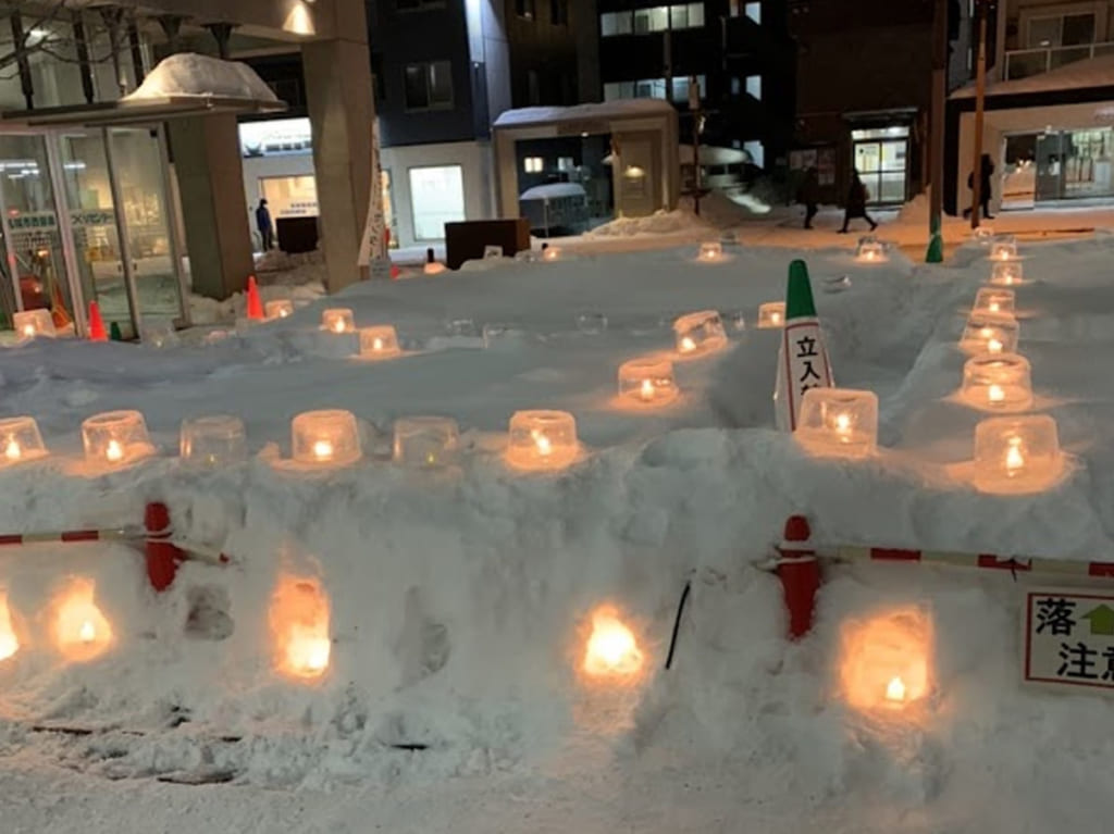 アイスキャンドル　八軒　琴似　札幌市西区