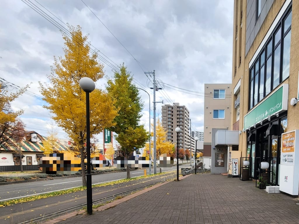 エゾバルバンバン跡地前